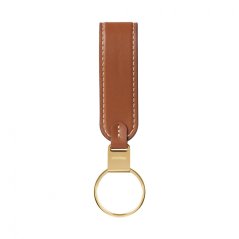 Kožená klíčenka Orbitkey Loop Keychain Caramel