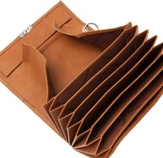 Kožená kasírka Chesterfield Elba C08.046131 koňak