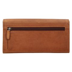 Dámská kožená peněženka Lagen W-2025/V hnědá