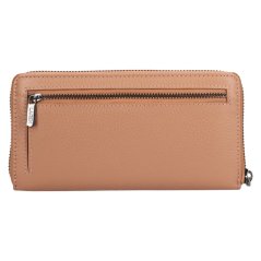 Dámská kožená peněženka na zip Lagen 5059 Nude