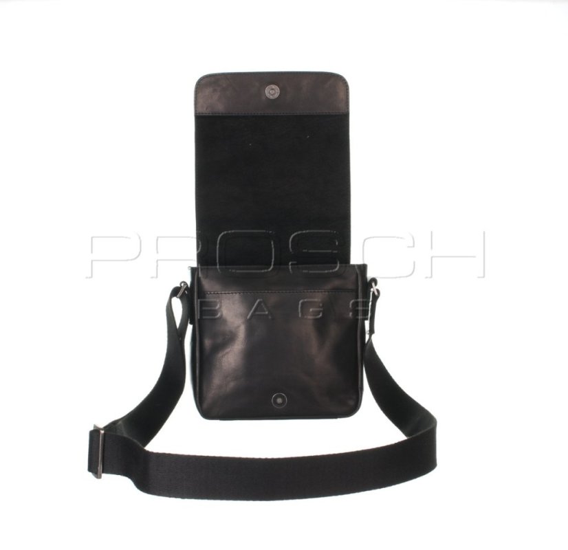 Kožená taška Greenburry 1108-20 Black