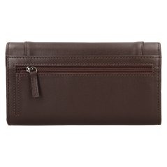 Dámská kožená peněženka Lagen dlouhá BLC5064 hnědá