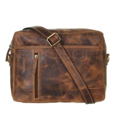 Kožená taška Greenburry 1653-25 hnědá