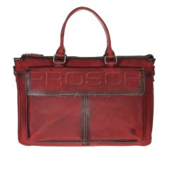 Kožená taška Greenburry Buffalo 1045/B-26 červená