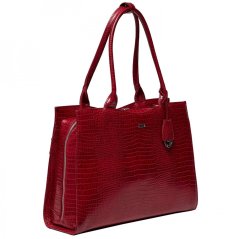 Kabelka na notebook SOCHA Midi Croco Burgundy 14”