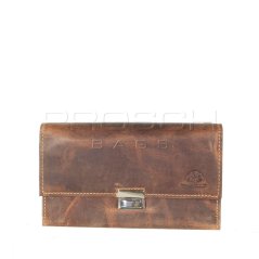 Kožená kasírka Greenburry1785A-25 hnědá
