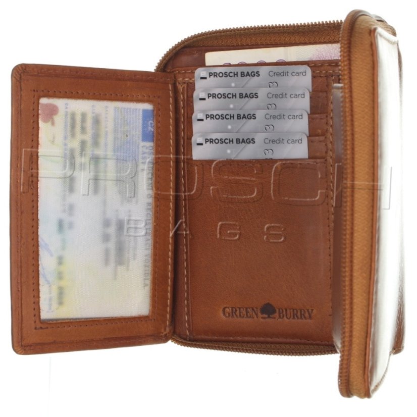 Dámská kožená peněženka RFID 1086-24 Teak Brown