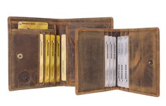 Kožená peněženka Greenburry 1701-M-25 Brown