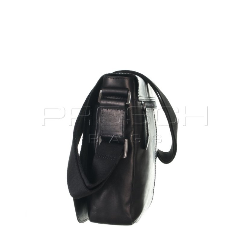 Kožená taška Greenburry 1107-20 Black