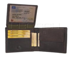 Kožená peněženka Greenburry Revival 1936-22 hnědá