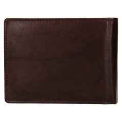 Pánská kožená peněženka LAGEN  V-76 tmavě hnědá