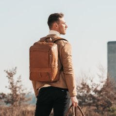 Kožený batoh Chesterfield Rich C58.015731 koňak