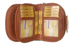Dámská kožená peněženka RFID 1085-24 Teak Brown