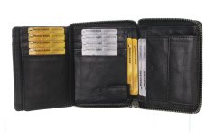 Kožená peněženka na zip Greenburry 2521-20