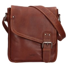 Pánská kožená taška LAGEN BLC/21-1647 cgn-hnědá