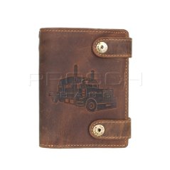 Kožená peněženka s řetězem Greenburry 1796A-Truck