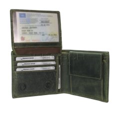Kožená peněženka Greenburry 1705-Stag-30 olivová