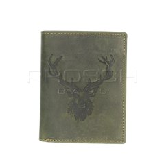 Kožená peněženka Greenburry 1701-RS-30 olivová