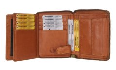 Kožená peněženka na zip Greenburry 2521-24