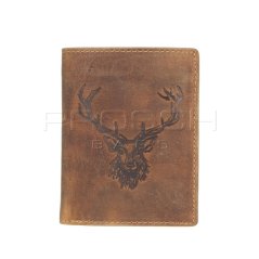 Kožená peněženka Greenburry 1701-RS-25 hnědá