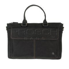 Kožená taška Greenburry Buffalo 1045/B-20 černá