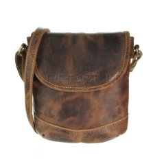 Kožená kabelka Greenburry 1699-25 hnědá