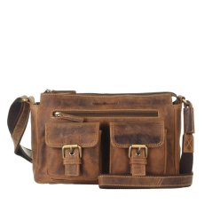 Kožená kabelka Greenburry 1769-25 hnědá