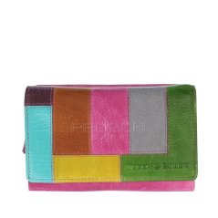 Kožená peněženka Greenburry 864-77 Fuchsia/Multi