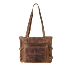 Kožená kabelka Greenburry 1635-25 hnědá