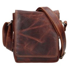 Pánská kožená crossbody taška Lagen 7074 hnědá