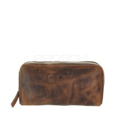Kožená kosmetická taška GREENBURRY 1789C-25 hnědá