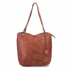 Kožená kabelka Noelia Bolger NB2011 koňaková