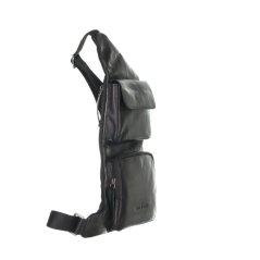 Kožený bodybag Greenburry 1105-20 Black