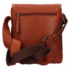 Pánská crossbody kožená taška Lagen 290603 koňakov