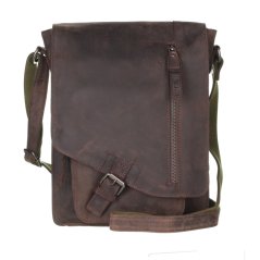 Kožená taška Greenburry Revival 1949-22 hnědá