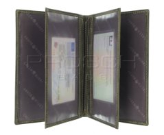 Kožená dokladovka Greenburry 328B-RS-30 olivová