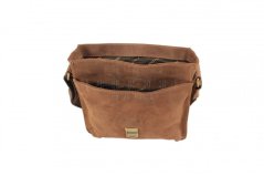 Kožená taška Greenburry 1757AM-25 hnědá