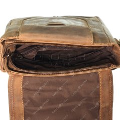 Kožená taška Greenburry 1748A-25 hnědá