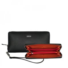 Dámská peněženka na zip Socha SO-077 Black
