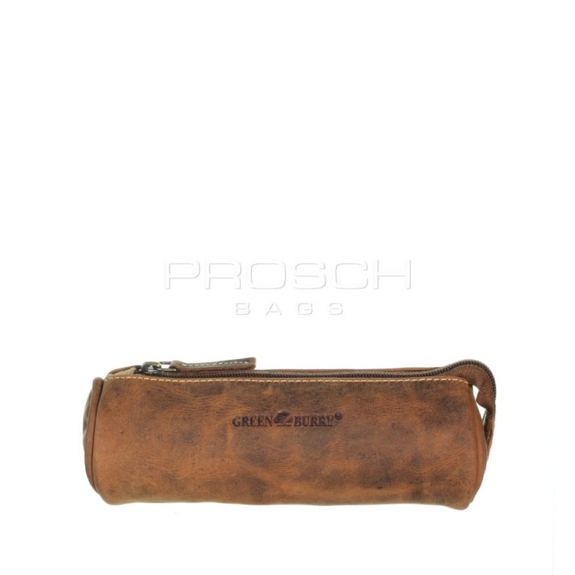 Kožené pouzdro na tužky Greenburry1789-25 hnědé