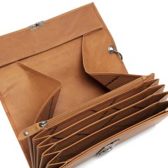 Kožená kasírka Chesterfield Bora C08.046231 koňak