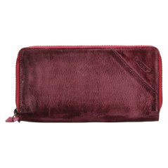 Dámská kožená peněženka Lagen  JK-200/D Plum/Fuch