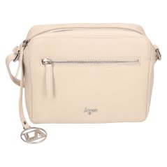 Kožená crossbody kabelka Lagen BLC-23/2627 béžová