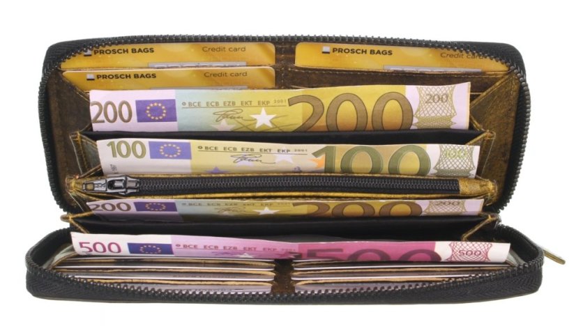 Dámská kožená peněženka na zip Greenburry 2150-45