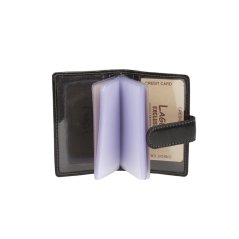 Kožené pouzdro na karty LAGEN 1481/T černá