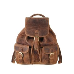 Kožený batoh Greenburry 1711M-25 hnědý