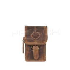 Kožená kapsa na opasek Greenburry 326M-25 hnědá