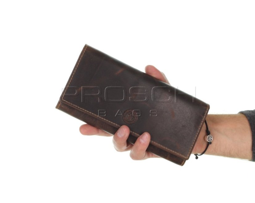 Kožená peněženka Greenburry BTK 0960-25 hnědá