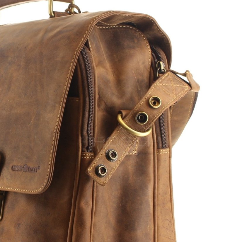 Kožená taška na notebook Greenburry XXL 1728-25