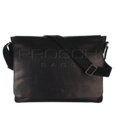Kožená crossbody taška A4 Greenburry 1101-20 Black
